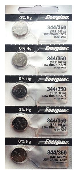 Energizer 344 Silver Oxide Watch Battery .